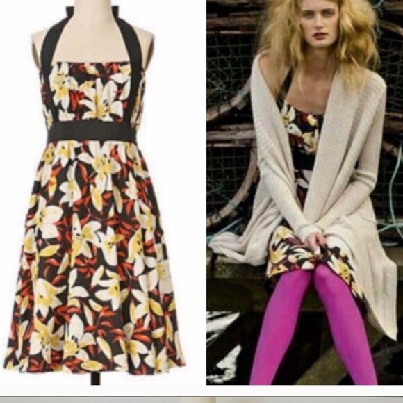 Anthro Moulinette halter dress size 0 - Picture 2 of 8